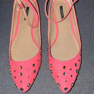 Neon Pink Flats